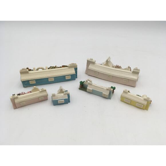 LOT of 6 Vintage Pot Luck Pottery Robert Massey Bermuda Cottages EUC - Picture 6 of 12